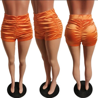 Women's Orange Bottom Shorts