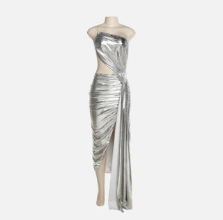 Chrome Bodycon Dress