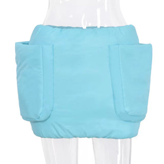 Blue Puffs Skirt